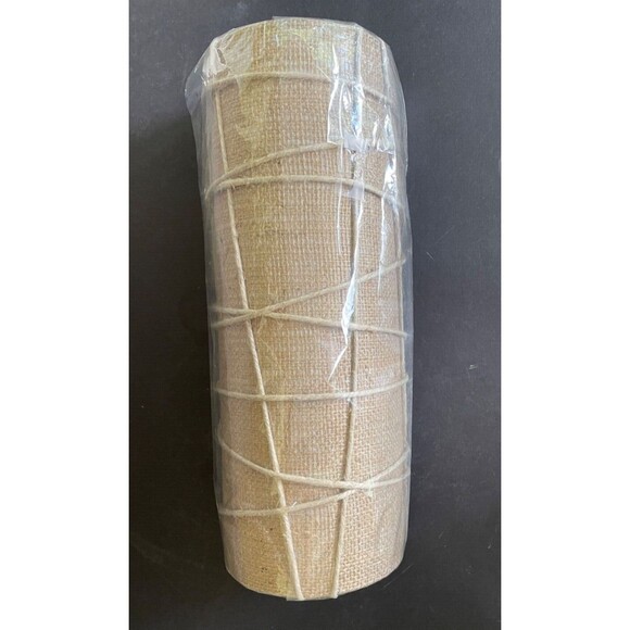 Pauline Libby Designer Sconce Natural Hemp Burlap Shade_ 14" x 5" x 5"_MSRP $375 - Picture 3 of 10